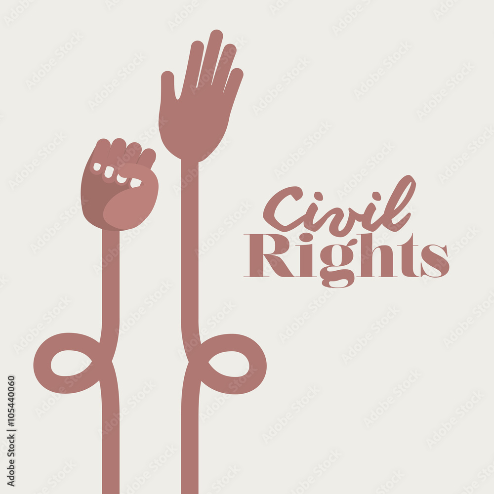 Obraz premium civil rights design 