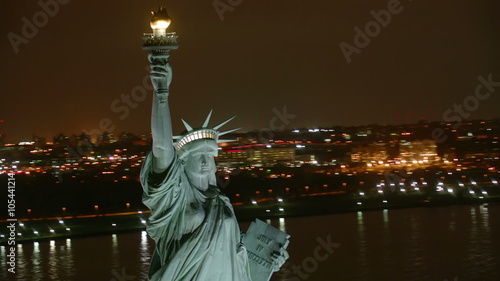 Aerial view of Statue of Liberty
