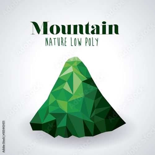 mountain low poly design 