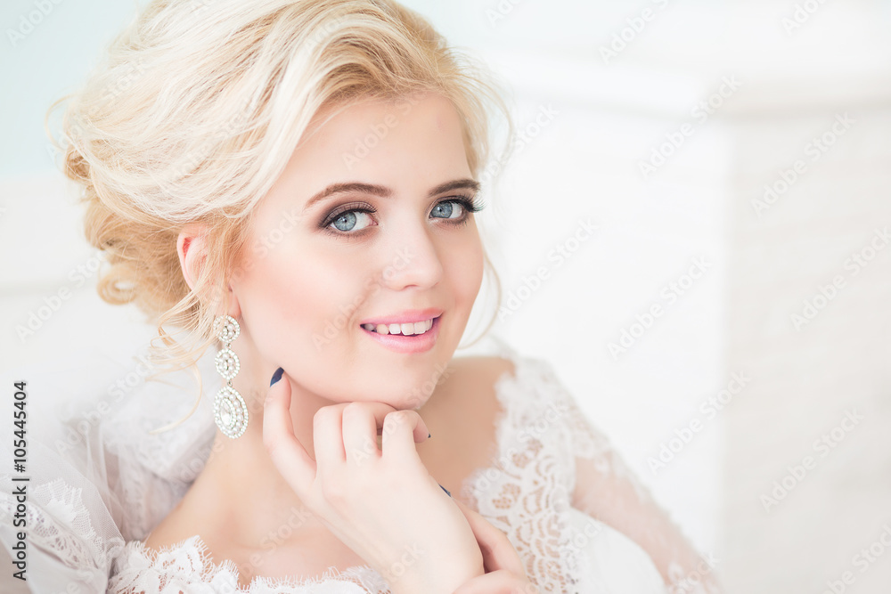 Young beautiful bride, wedding Young beautiful bride, wedding