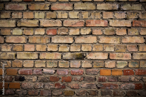 Old weathered brick wall, texture, background