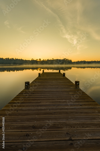 Sunrise on lake © homydesign
