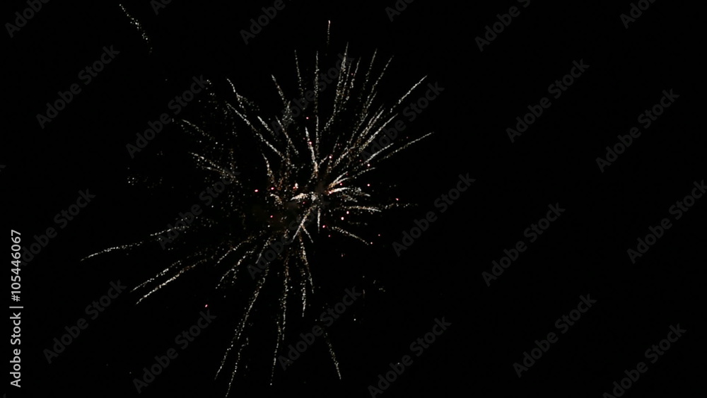 Fireworks Celebration Loop On Black Background Fireworks Celebration Loop On Black Background