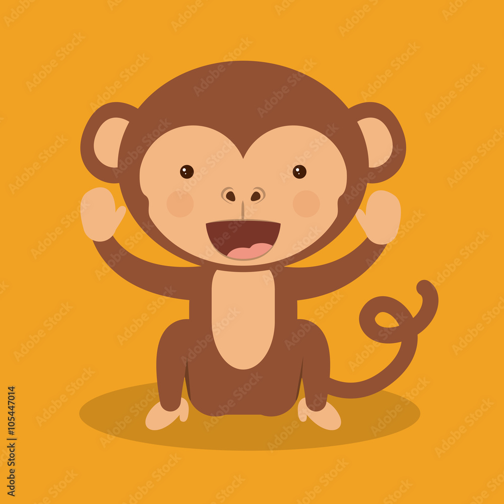 funny monkey  design 