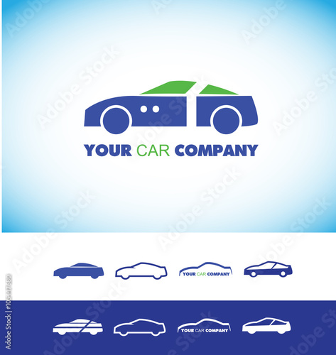 Car shape logo