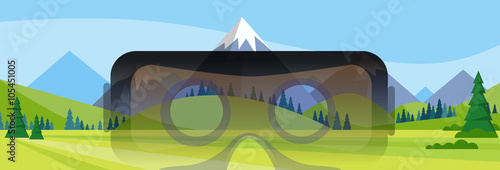 Digital Glasses Head Wearable Technology Virtual Reality