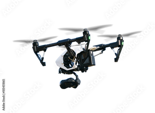 Drone isolated on white background © Jag_cz