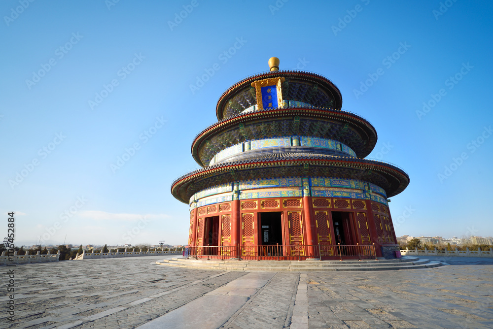 Temple of Heaven scenary in Beijing,China.
