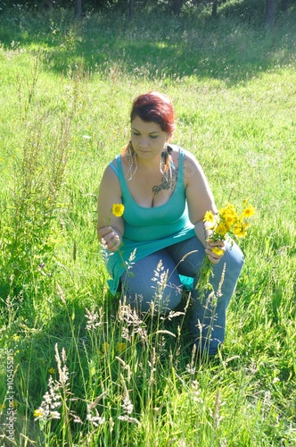 Woman in a meadow