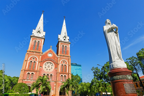 Saigon Notre Dame Cathedral Basilica in Ho Chi Minh city, Vietna photo