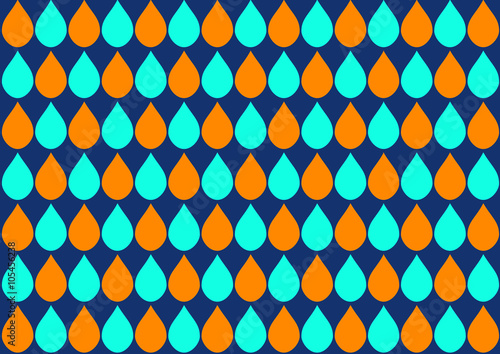 Orange Blue Water Drops Nav...