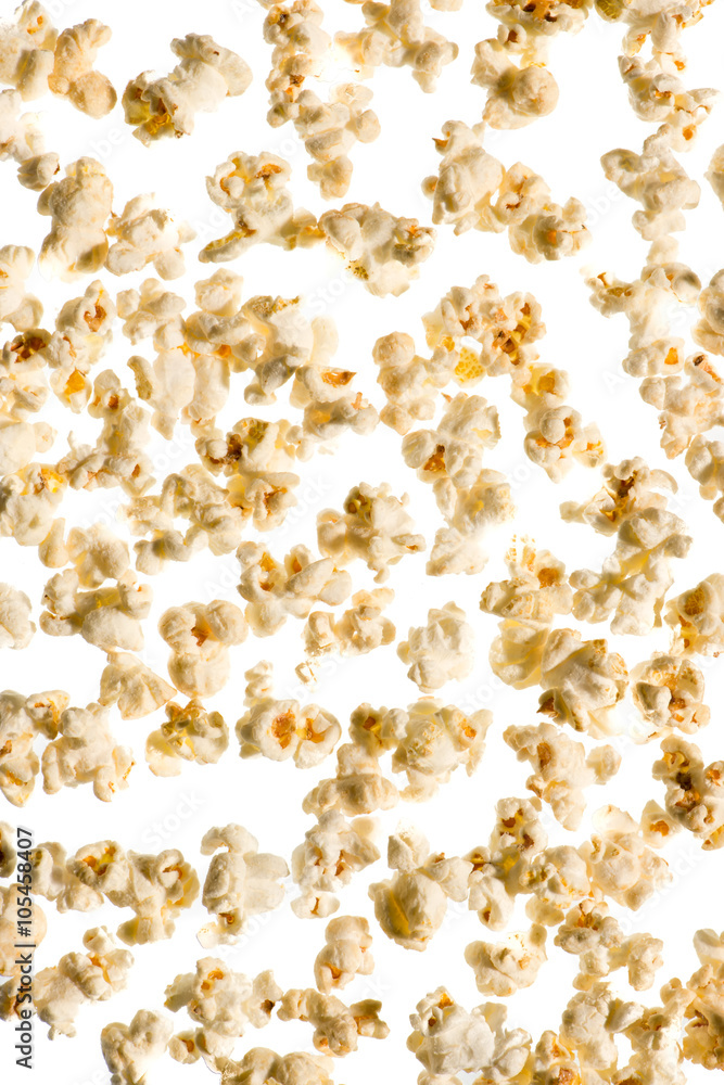 Popcorn isolated on white background Popcorn isolated on white background