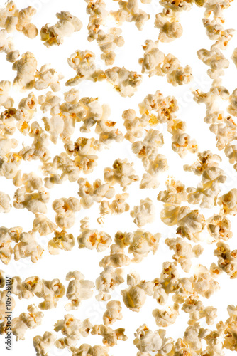 Popcorn isolated on white background