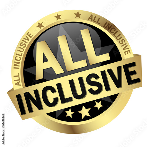 button with text All inclusive