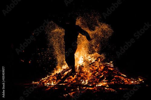 Sirni Zagovezni fire jumping photo