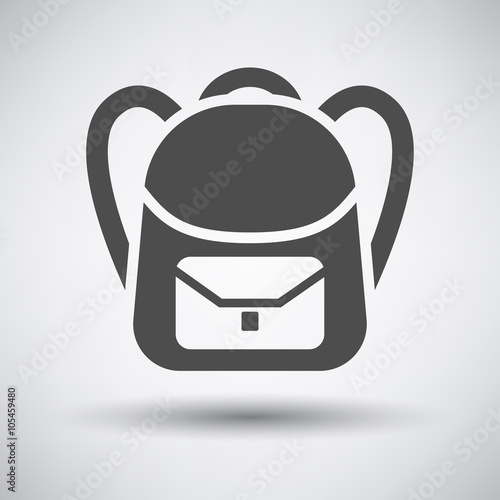 School rucksack  icon