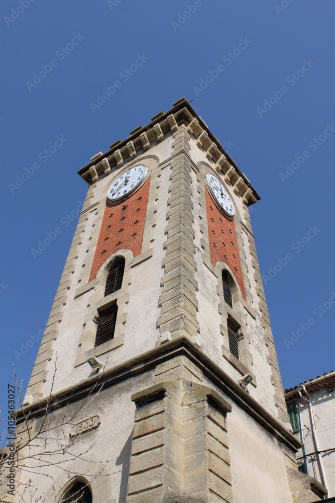 Tour beffroi de l'horloge à Aubagne