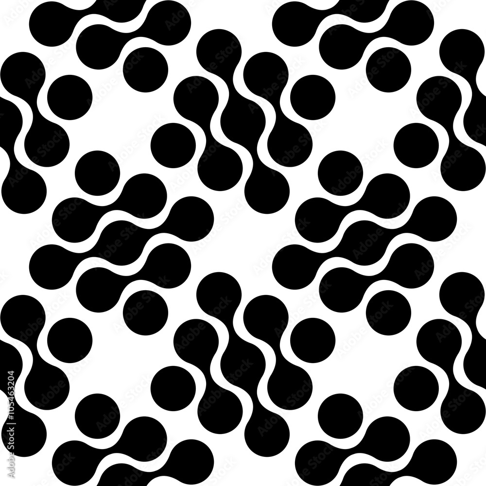Seamless Curved Shape Pattern Seamless Curved Shape Pattern