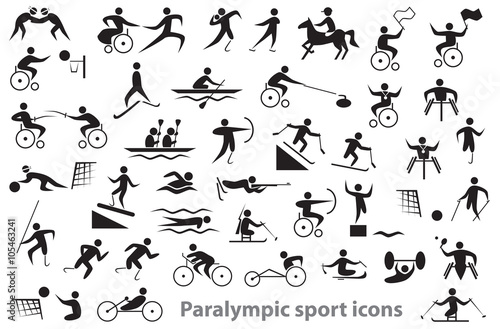 Paralympic sport icons