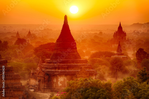 Sunset over Bagan