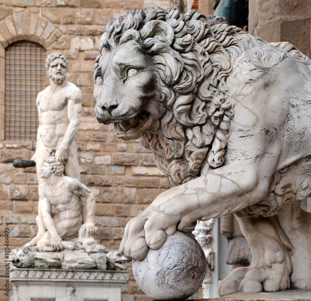 Medici Löwe & Herkules und Cacus, Florenz