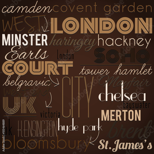 London vector background.