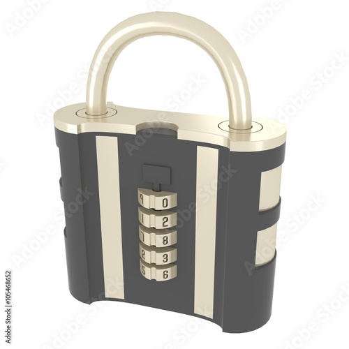 combination lock with five digits