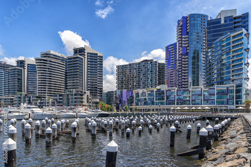 Canvas Print Docklands in the city of Melbourne