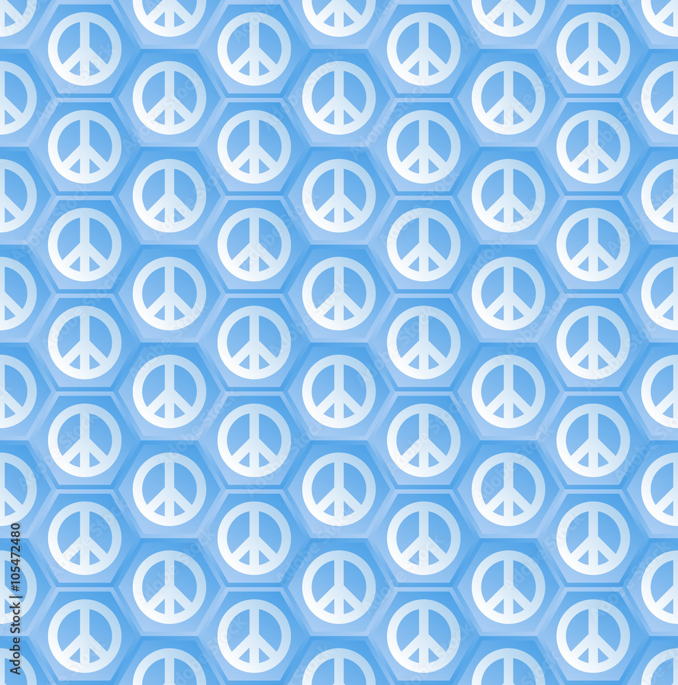 pattern seamless with peace symbol