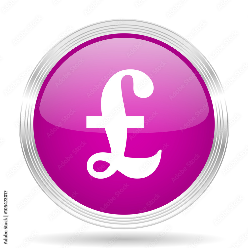 pound pink modern web design glossy circle icon pound pink modern web design glossy circle icon