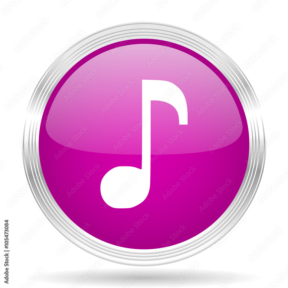 music pink modern web design glossy circle icon music pink modern web design glossy circle icon