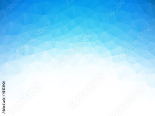 low poly blue ice texture background
