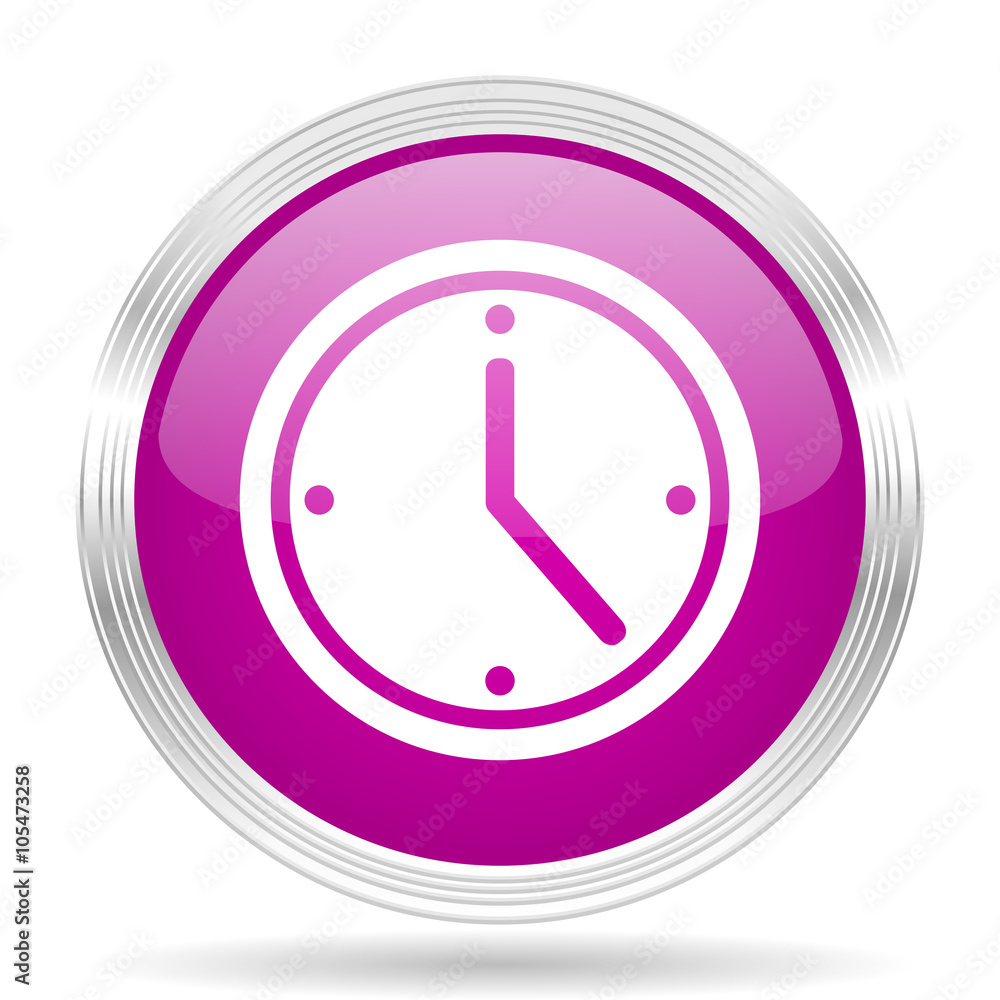 time pink modern web design glossy circle icon time pink modern web design glossy circle icon