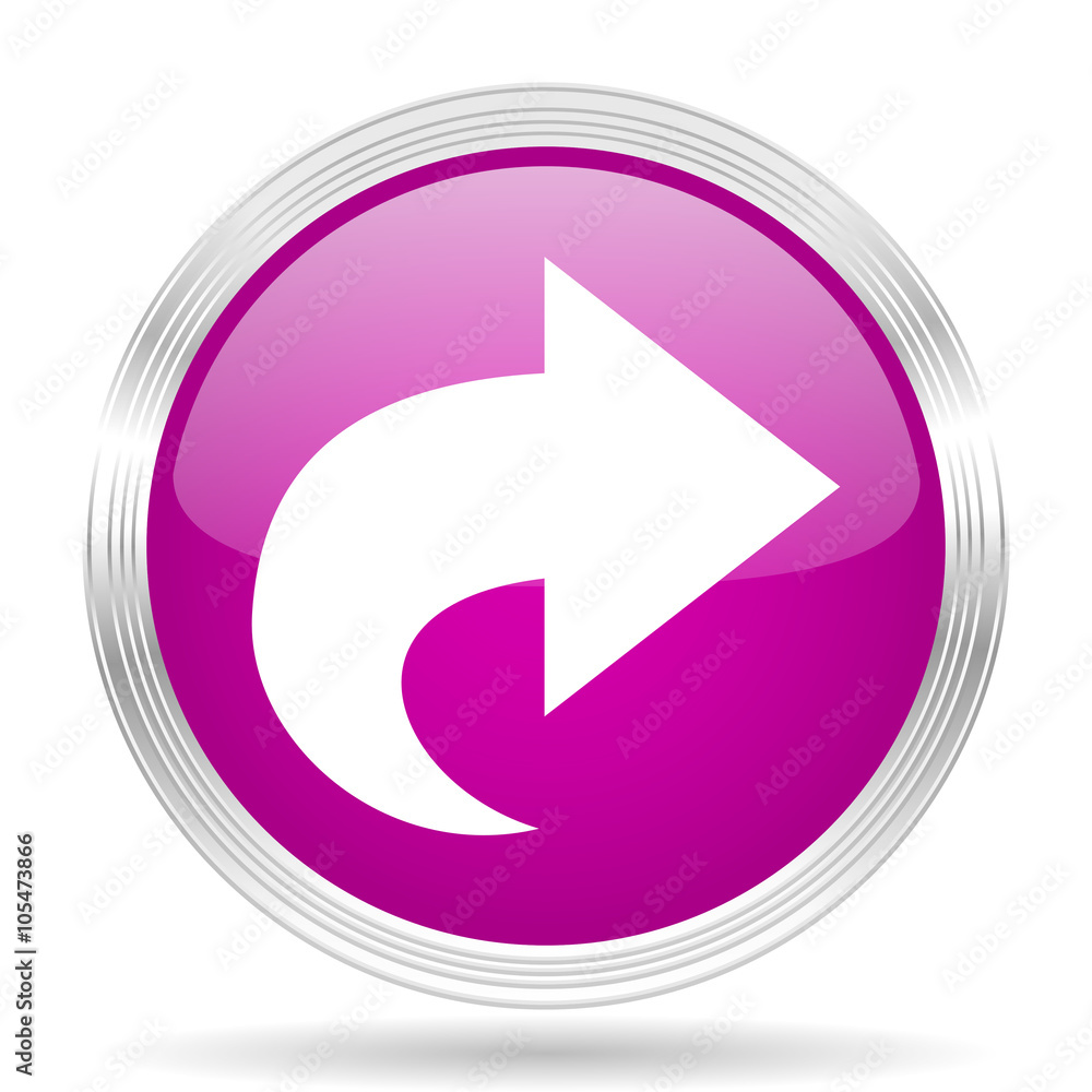 next pink modern web design glossy circle icon