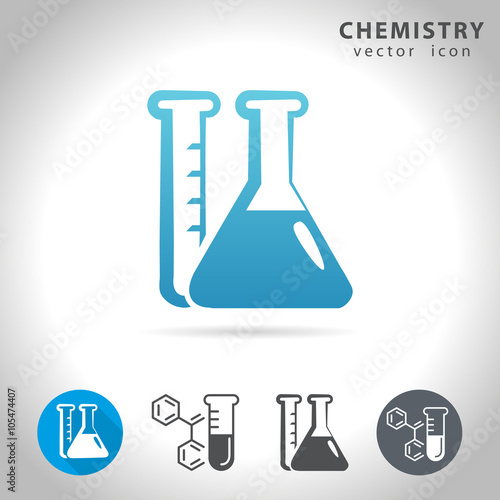 chemistry blue icon