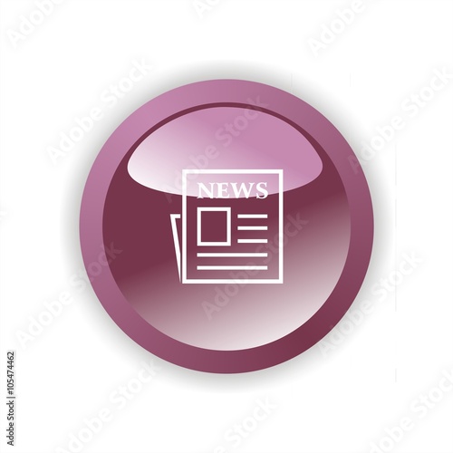 Icono de un periódico. ilustración vectorial