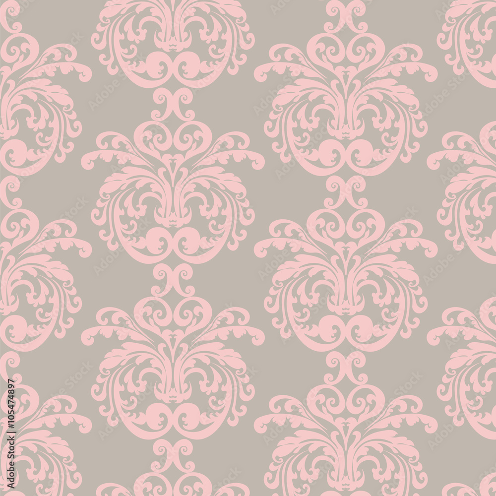 Damask luxury ornament pattern. Vector Damask luxury ornament pattern. Vector