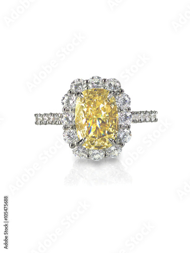 yellow diamond colored engagement ring topaz citrine