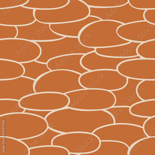 Seamless pattern from ovals, ellipses
