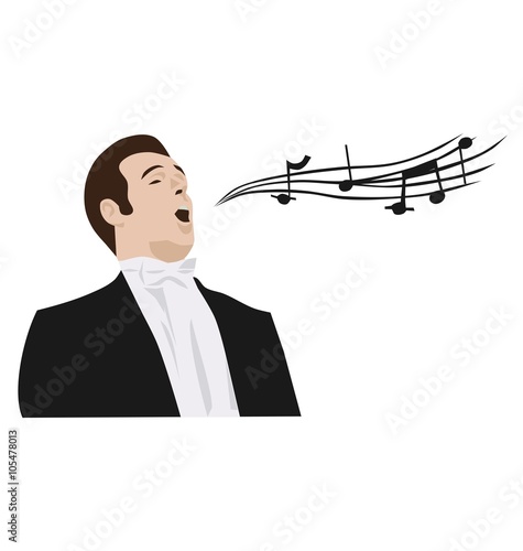 man singing opera