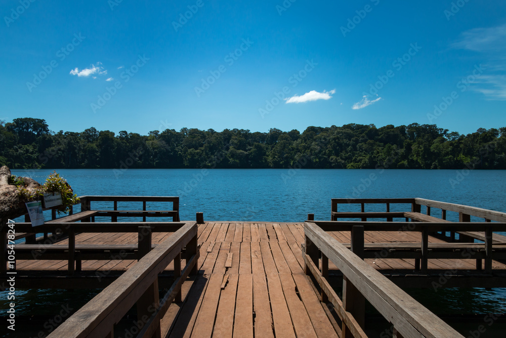 Volcanic lake in Banlung, Cambodia