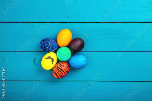 Easter eggs basket photo