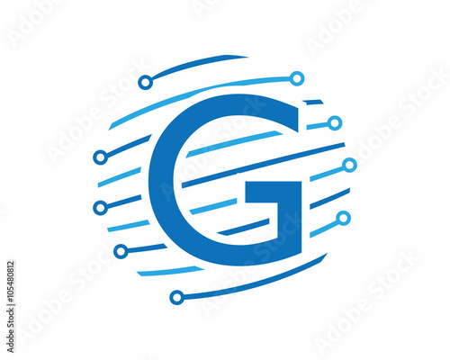 G tech global letter logo