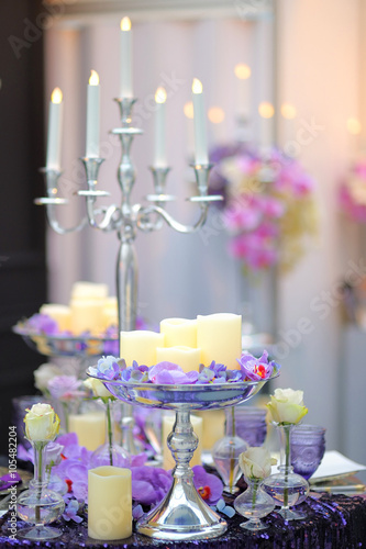 Part of stylish party or date interior