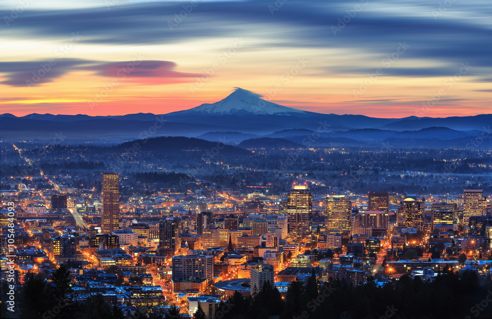 sunrise of Portland, Oregon