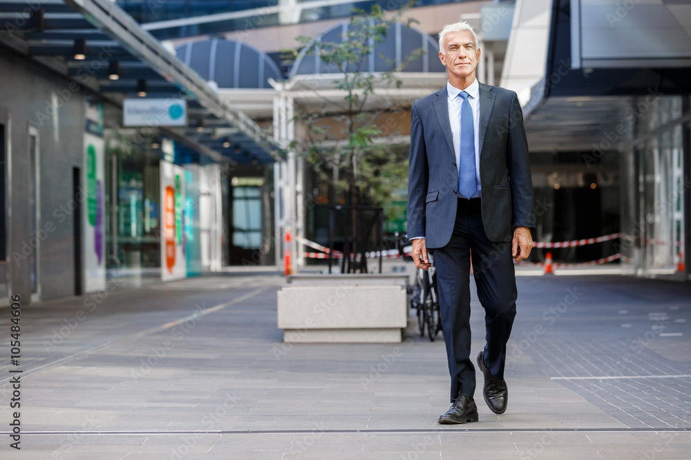 Portrait of confident businessman outdoors