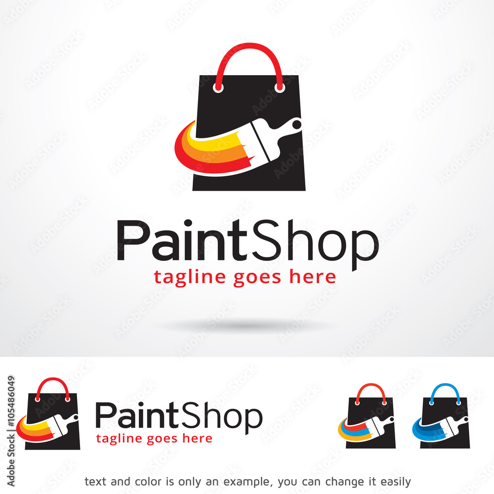 Paint Shop Market Logo Template Design Vector Paint Shop Market Logo Template Design Vector