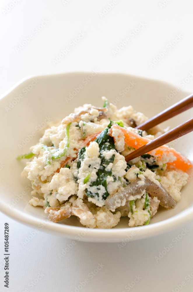 ほうれん草の白和え