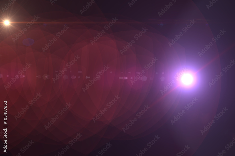 Lens flare effect