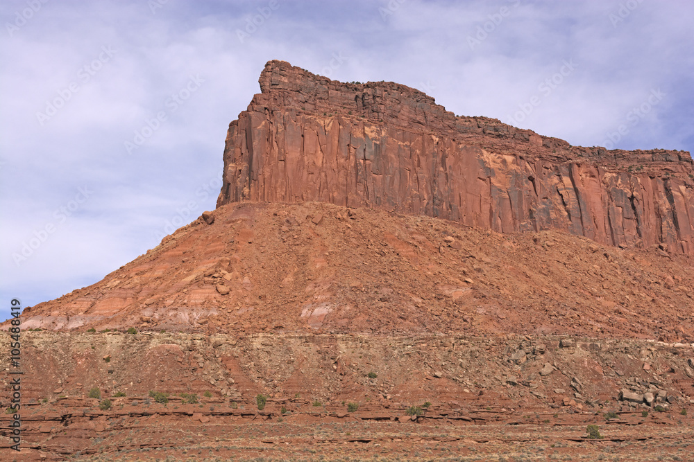 Red Rock Escarpment in the Desert